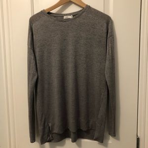 Vince. Heather Gray Long Sleeve Shirt